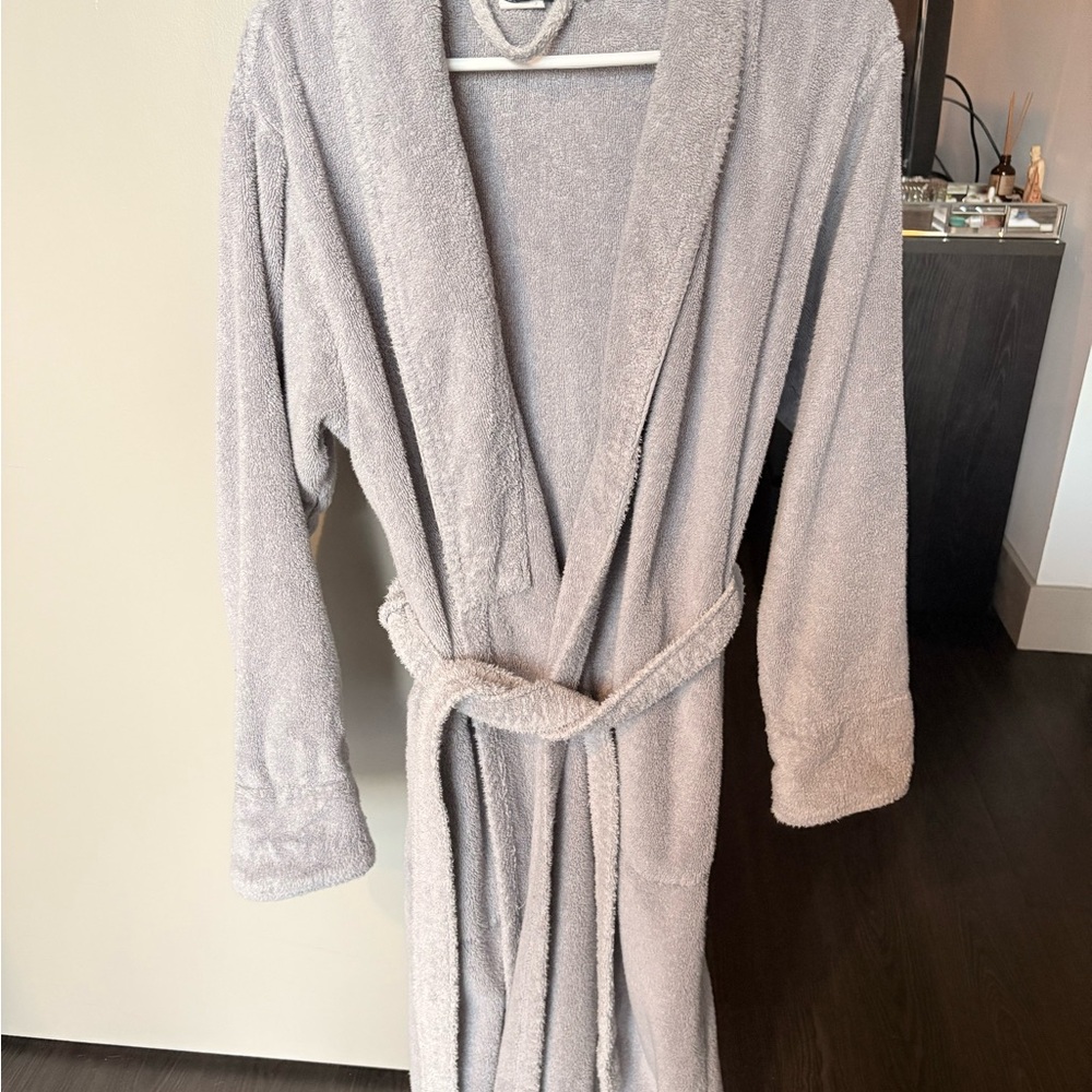 Brooklinen Soft Gray Bathrobe